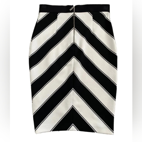 BNWT Julien Macdonald Star Stripe Black & White Skirt size 14 - Picture 6 of 6